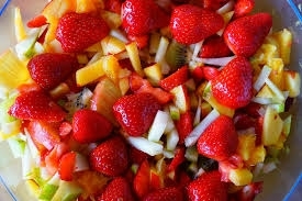 Frutas con Miel y Curcuma